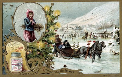 Winter - Real Liebig meat extract - Liebig Chromolitography 19th century by Unknown artist