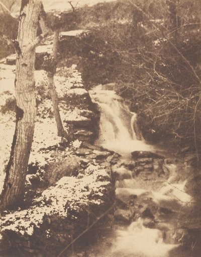Winter Landscape with Waterfall and Stream by Unknown artist