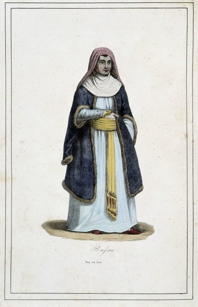 Woman of Russia - in "The Different Peoples of the Earth" by Father Paul Jonhanneaud, Librairie des Bons livres by Unknown artist