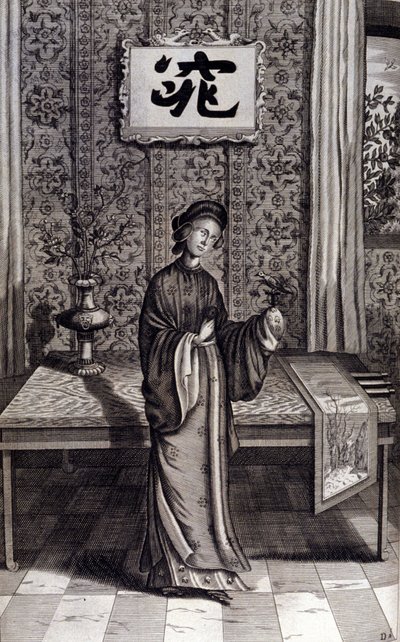 Woman of the Chinese nobility. “De China Monumenta” by Athanasius Kircher (1601 - 1680), Jesuit, Orientalist and German scholar, Amsterdam 1667 by Unknown artist