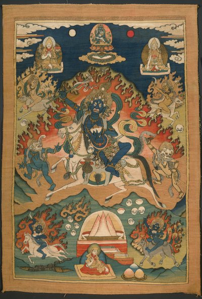 Wrathful Form of the Goddess Saraswati (Magzor Gyalmo) or Palden Lhamo by Unknown artist