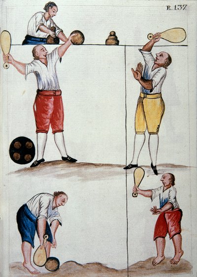 Young Metisses Playing a Ball Game, from the Book 