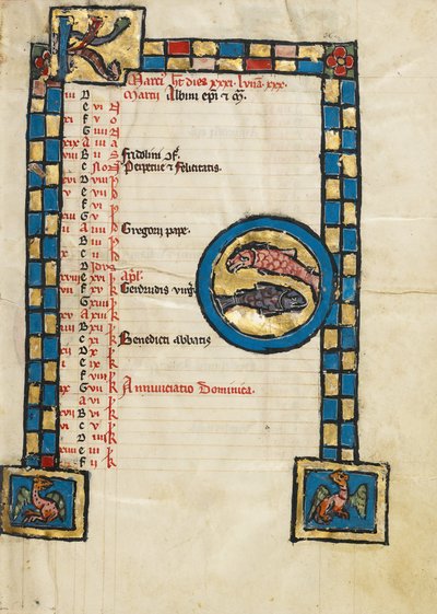 Zodiacal Sign of Pisces by Unknown artist