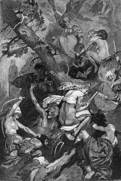 Celebration of the Night of Walpurgis by Witches on a Sabbath by Unknown artist