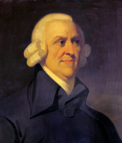 Portrait of Adam Smith (detail) by Unknown artist