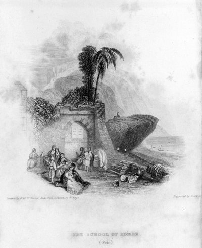 The School of Homer on the Greek Island of Chios by Unknown artist