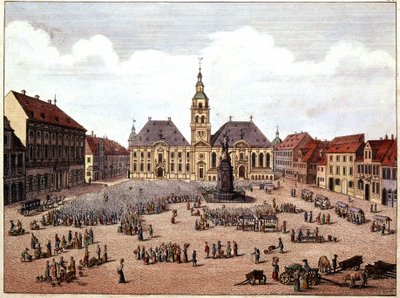 The public square of the city of Mannheim (Germany) by Unknown artist