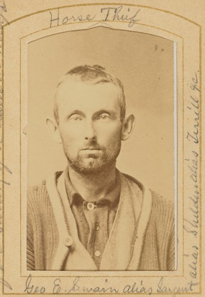 George E. Swain alias Sargeant, Horse Thief by Unknown artist/maker