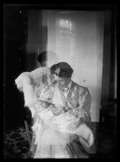 S. Thesleff with a Child in Her Arms by Unknown artist/maker