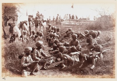 14th Sikhs waiting for attack, Delhi Camp of Exercise by Unknown photographer