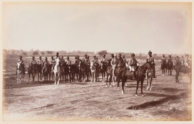 7th Regiment of Bengal Cavalry, During the Delhi Camp of Exercise by Unknown photographer