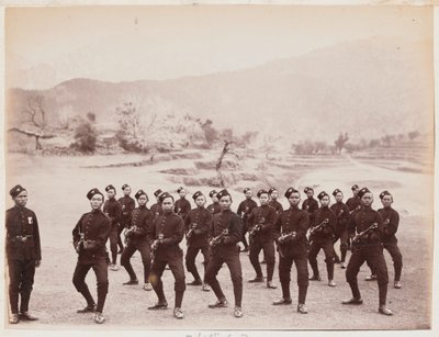 A Detachment of the 4th Gurkha (Rifle) Regiment by Unknown photographer