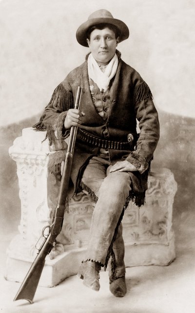 Calamity Jane with Her Rifle by Unknown photographer