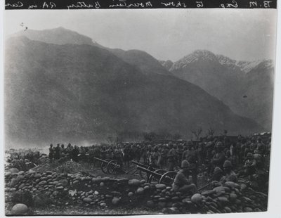 Cease Firing, No. 1 British Mountain Battery, Black Mountain Expedition by Unknown photographer