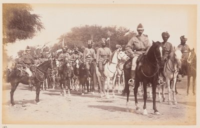 Central Indian Horse on march during camp of exercise by Unknown photographer