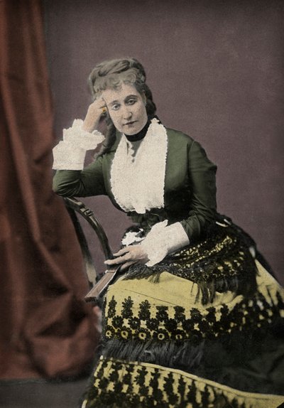 Eugenie de Montijo, wife of Napoleon III, the last empress of France by Unknown photographer
