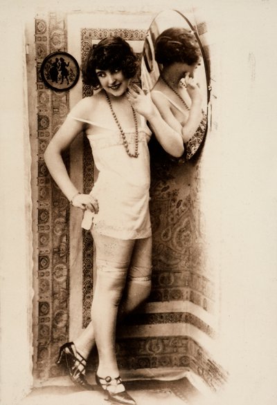 Full-Length Portrait of a Woman in Intimate Apparel by Unknown photographer