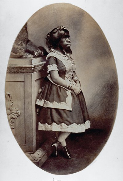 Full-length portrait of the human phenomenon Giulia Pastrana by Unknown photographer