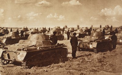German tanks, Doberitz, near Berlin, Germany, photograph from Illustrated London News, July 27 by Unknown photographer