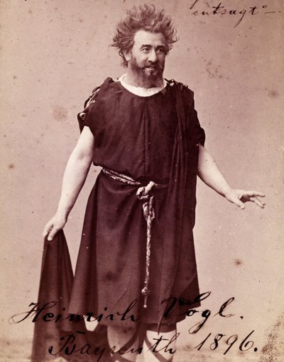 German tenor Heinrich Vogl (1845 - 1900) as Loge in Richard Wagner