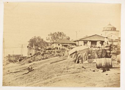 Ghat at Allahabad Fort, India, c.1858-61 by Unknown photographer