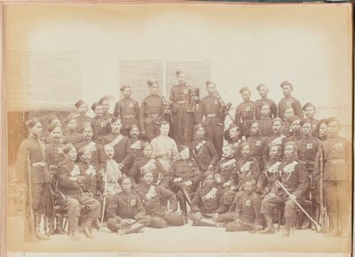 Gurkha NCOs and Riflemen of the 4th Gurkha (Rifle) Regiment by Unknown photographer