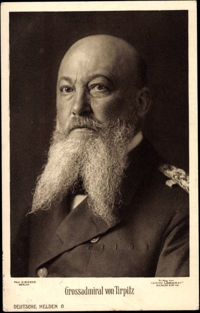 Grand Admiral Alfred von Tirpitz, Portrait by Unknown photographer