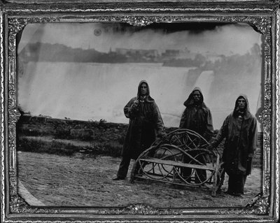 Group portrait at Niagara Falls, c.1855 by Unknown photographer