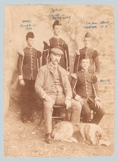 Group Portrait of William Carter with His Sons by Unknown photographer