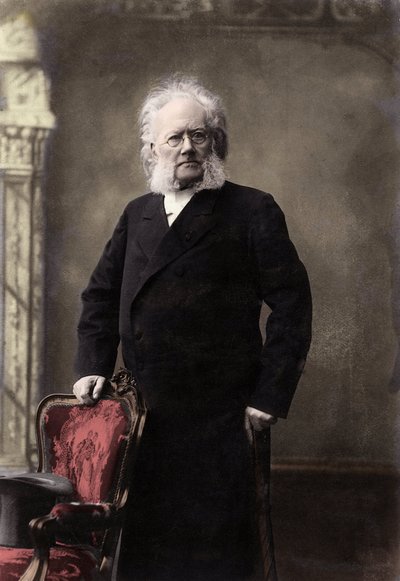 Portrait of Henrik Ibsen (1828-1906), Norwegian poet and dramatist by Unknown photographer