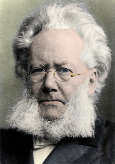 Portrait of Henrik Ibsen, Norwegian playwright by Unknown photographer
