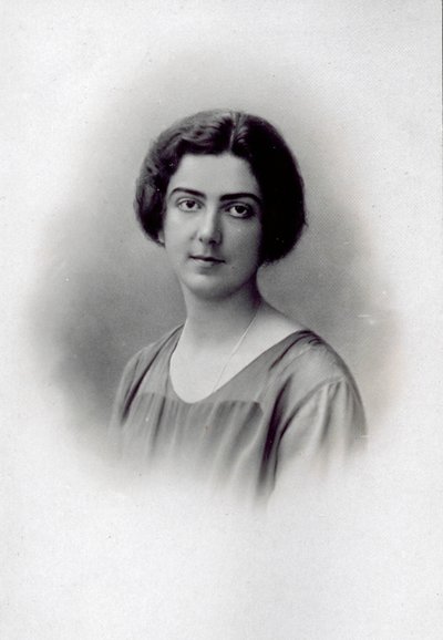 Half-Length Portrait of Princess Jolanda of Savoy, Smiling on Her Wedding Day by Unknown photographer