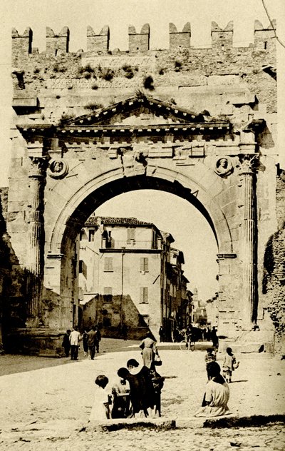 Historical Geography. 1900. Italy. Rimini