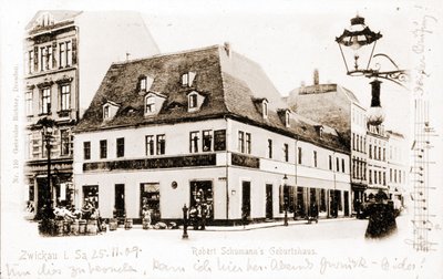 House of Robert Schumann in Zwickau, Germany by Unknown photographer