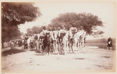 Nabha Native Cavalry Contingent at the Delhi Camp of Exercise by Unknown photographer