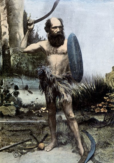 Native Australian Weapon of a Boomerang by Unknown photographer