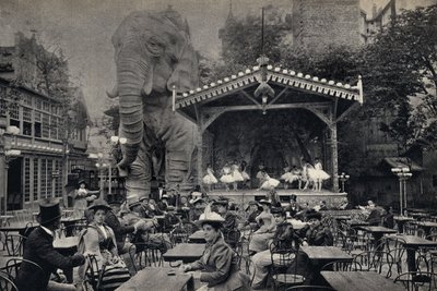 Popular Life Scene at the Moulin Rouge in Paris (Photography, late 19th century) by Unknown photographer