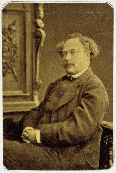 Portrait of Alexandre Dumas Jr. (1824 - 1895) in 1884 by Unknown photographer