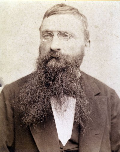 Portrait of Auguste Rodin (1840-1917) photographed around 1885 by Unknown photographer