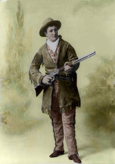 Portrait of Calamity Jane (Martha Canary) in 1895 by Unknown photographer