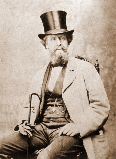 Portrait of Charles Dickens, English writer around 1855 by Unknown photographer