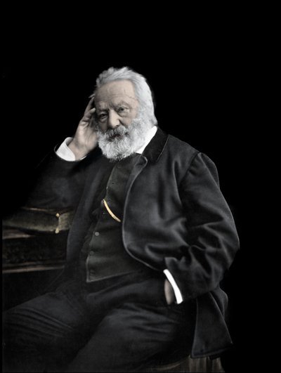 Portrait of English writer Victor Hugo by Unknown photographer