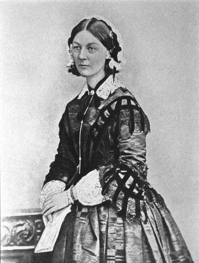 Portrait of Florence Nightingale (1820 - 1910). 19th century photograph. by Unknown photographer