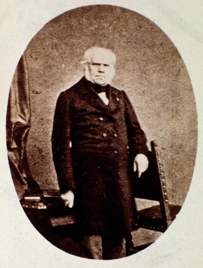 Portrait of Francois Joseph (Francois-Joseph) Fetis (1794-1871) Belgian musicologist, composer, critic and teacher Photograph. 19th century. by Unknown photographer