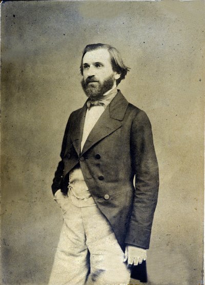 Portrait of Giuseppe Verdi circa 1845. Museo della Scala de Milan by Unknown photographer