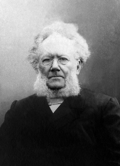 Portrait of Henrik Johan Ibsen, Norwegian playwright. by Unknown photographer