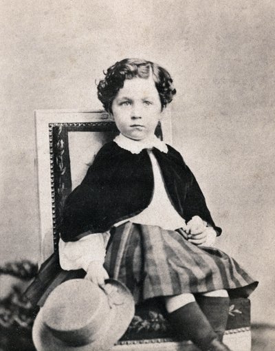 Portrait of Imperial Prince Eugene Louis Napoleon Bonaparte (1856-1879), son of Napoleon III. Anonymous photograph taken at Fontainebleau in June 1860 by Unknown photographer