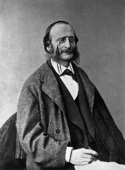 Portrait of Jacques Offenbach, German composer, naturalized French by Unknown photographer