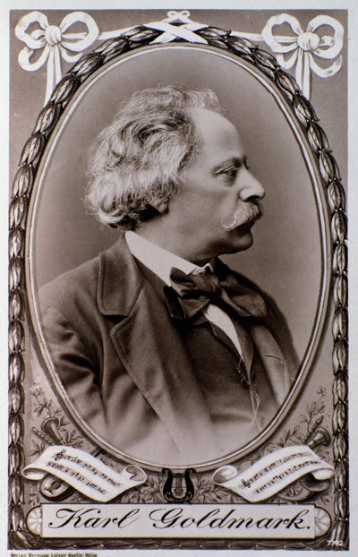 Portrait of Karoly Goldmark (or Karl) (1830-1915) Hungarian composer Photograph. 19th century. by Unknown photographer