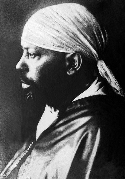 Portrait of Menelik II (1844-1913), Emperor of Ethiopia (1889-1913) by Unknown photographer